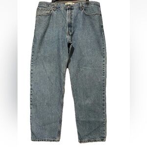 Levis 550 Jeans Mens 40x30 Blue Denim Faded Cotton Tapered Leg Casual